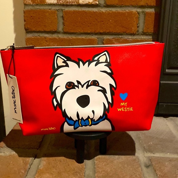 Handbags - MARC TETRO “❤️ My Westie” Make Up Pouch Clutch